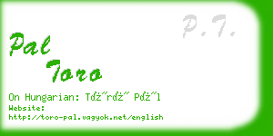 pal toro business card